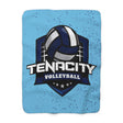 TENACITY Shield Sherpa Fleece Blanket Printify
