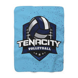 TENACITY Shield Sherpa Fleece Blanket Printify