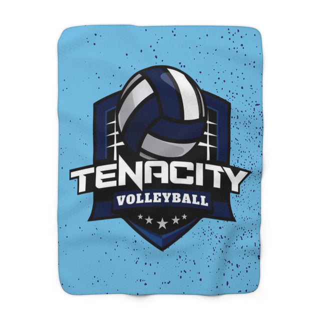 TENACITY Shield Sherpa Fleece Blanket Printify
