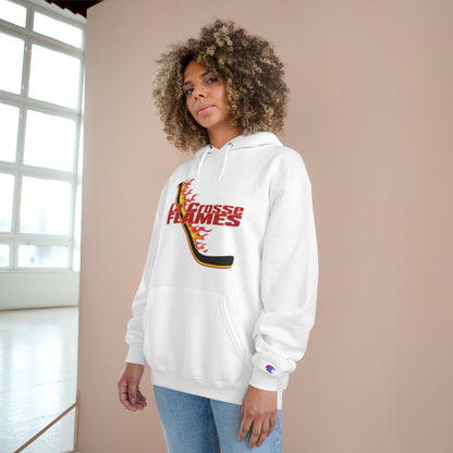 LA CROSSE FLAMES Champion Brand Hoodie