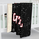 LA CROSSE CENTRAL Sherpa Fleece Blanket Printify