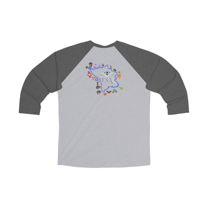 CESA4 Unisex Tri-Blend 3\4 Raglan Tee