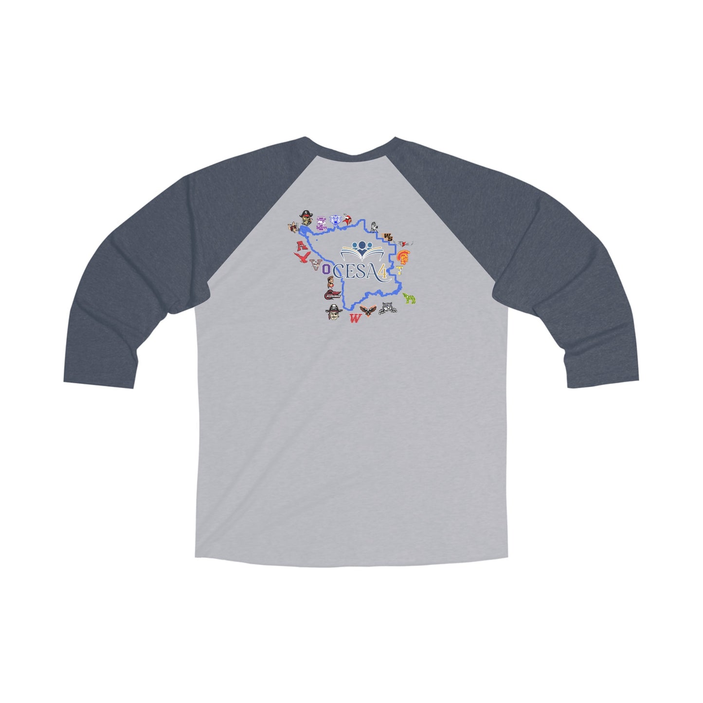 CESA4 Unisex Tri-Blend 3\4 Raglan Tee