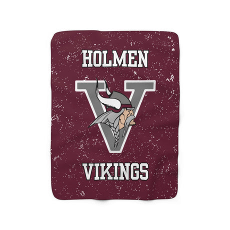 Holmen Sherpa Fleece Blanket Printify