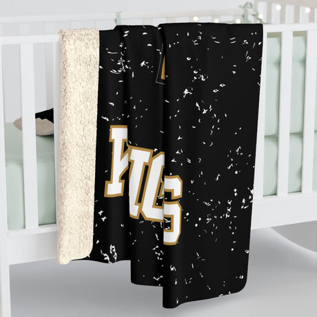 Luther Sherpa Fleece Blanket Printify