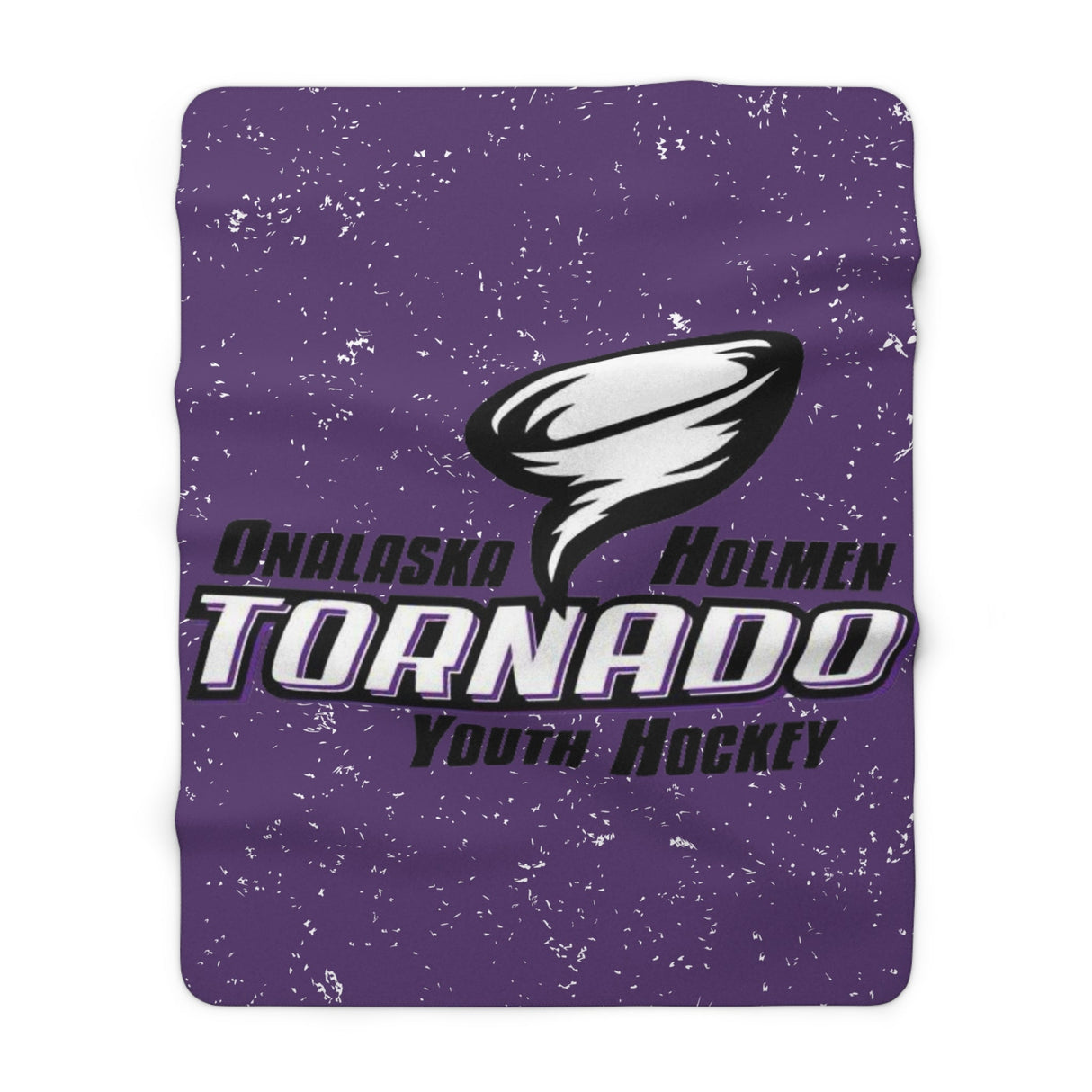 TORNADO YOUTH HOCKEY Sherpa Fleece Blanket Printify