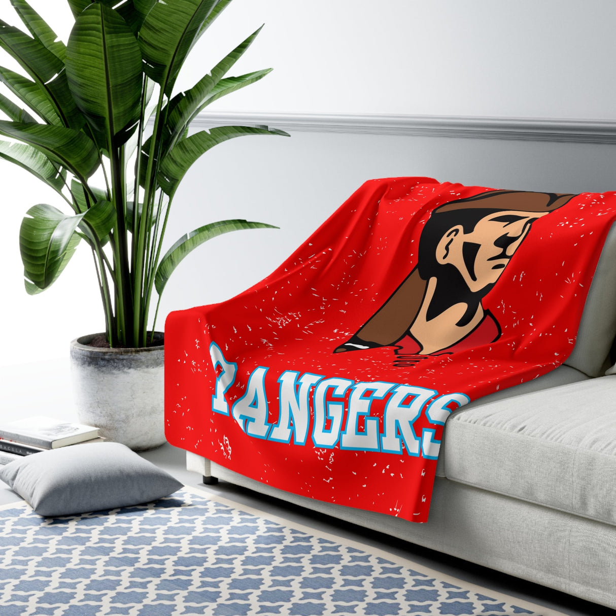 LA CROSSE LOGAN Sherpa Fleece Blanket Printify