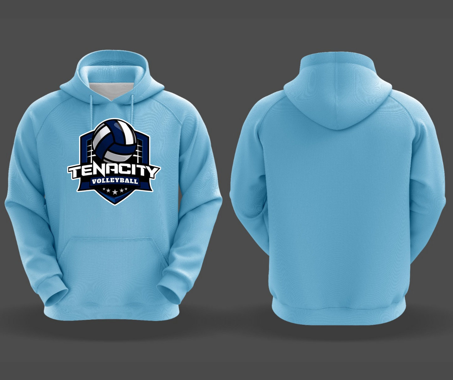 TENACITY Shield logo Dye Sublimated Hoodie