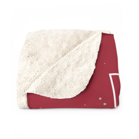Viterbo Volleyball Red Sherpa Fleece Blanket Printify