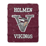 Holmen Sherpa Fleece Blanket Printify