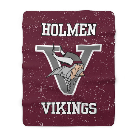 Holmen Sherpa Fleece Blanket Printify