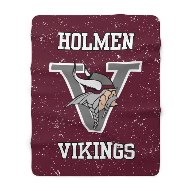 Holmen Sherpa Fleece Blanket Printify