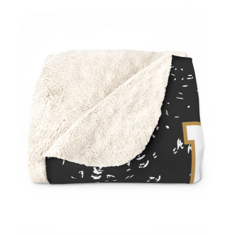 Luther Sherpa Fleece Blanket Printify