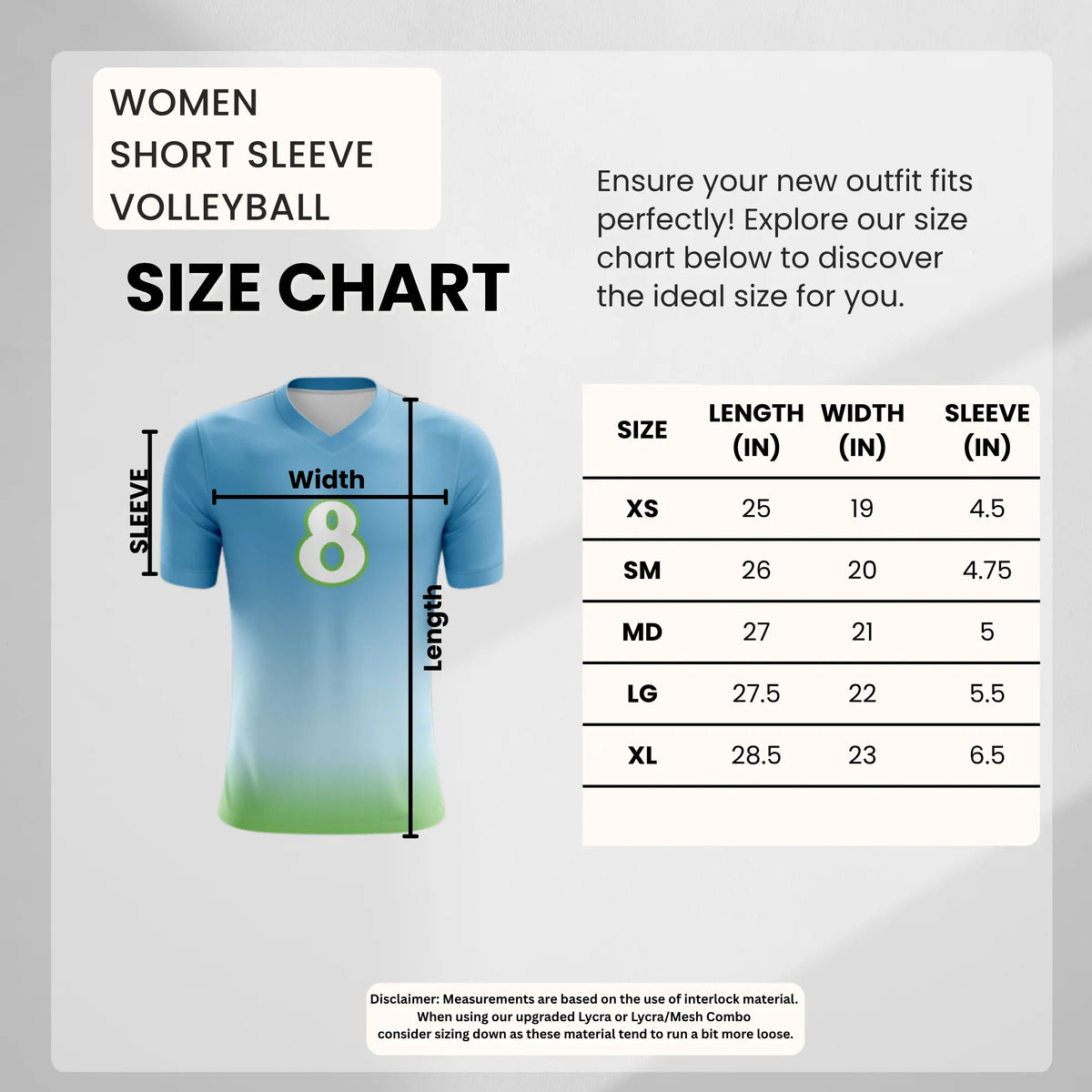 CUSTOM VOLLEYBALL S/S JERSEY- INTERLOCK Gameday Supply llc