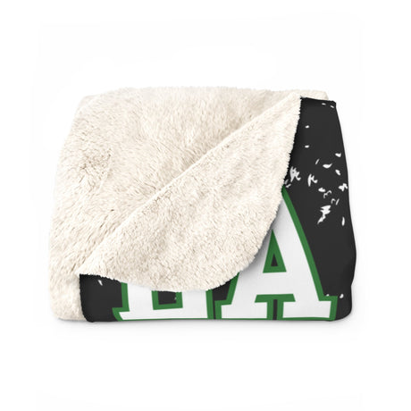 LA CRESCENT Sherpa Fleece Blanket Printify