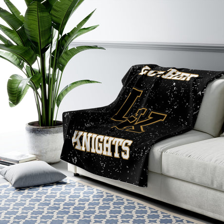 Luther Sherpa Fleece Blanket Printify