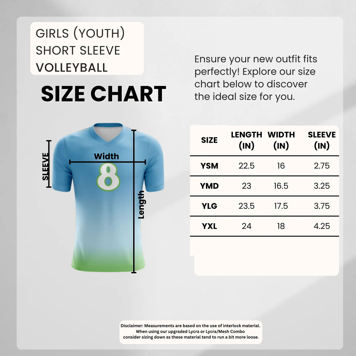 CUSTOM VOLLEYBALL S/S JERSEY- INTERLOCK Gameday Supply llc