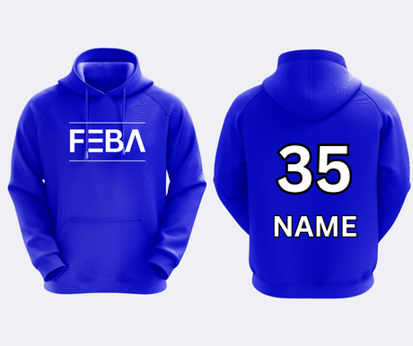 FEBA MODERN LOGO DYE SUBLIMATED HOODIE Gameday Supply llc
