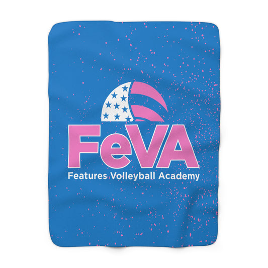 FEVA LOGO Sherpa Fleece Blanket