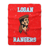 LA CROSSE LOGAN Sherpa Fleece Blanket Printify