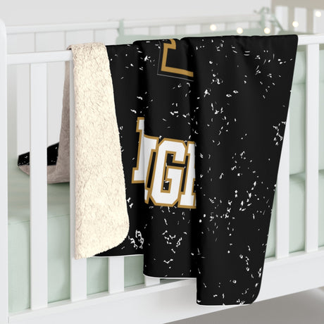 Luther Sherpa Fleece Blanket Printify