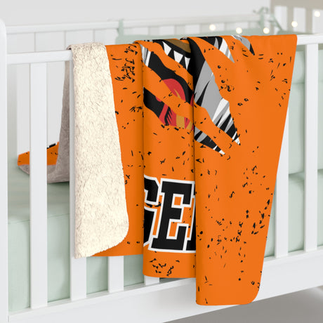 BLACK RIVER FALLS Sherpa Fleece Blanket Printify