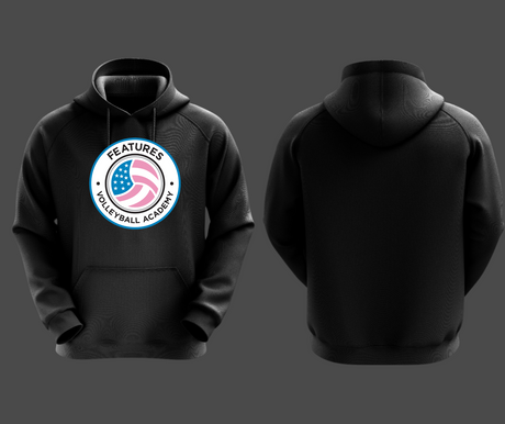 FeVA Patch Logo Dye Sublimated Hoodie Gameday Supply llc
