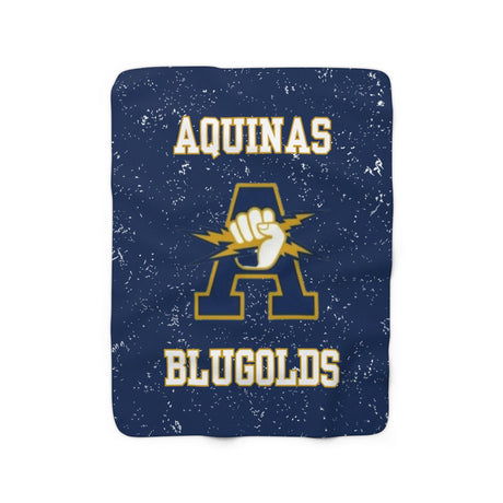 AQUINAS Sherpa Fleece Blanket Printify