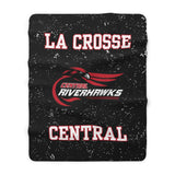 LA CROSSE CENTRAL Sherpa Fleece Blanket Printify