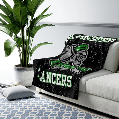 LA Crescent Lancers Sherpa Fleece Blanket Printify