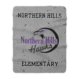 NORTHERN HILLS Sherpa Fleece Blanket Printify