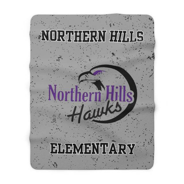 NORTHERN HILLS Sherpa Fleece Blanket Printify