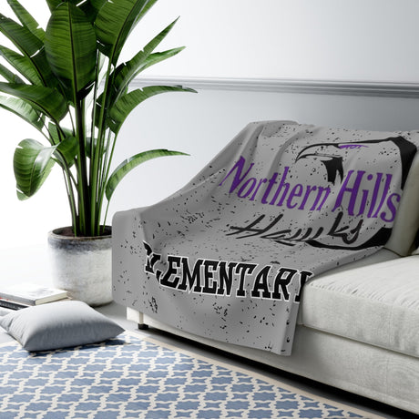 NORTHERN HILLS Sherpa Fleece Blanket Printify