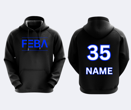 FEBA MODERN LOGO DYE SUBLIMATED HOODIE Gameday Supply llc