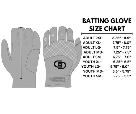 Gameday Supply Elite 2.0 Batting gloves Gameday Supply llc
