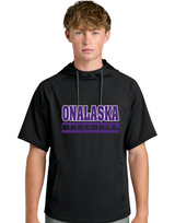 Onalaska Baseball Performance Fleece Short Sleeve Hoodie