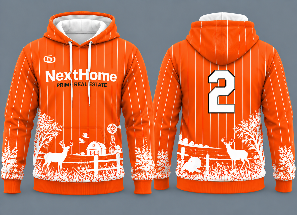Next Home Prime Real Estate rural hoodie – custom team apparel by Gameday Supply