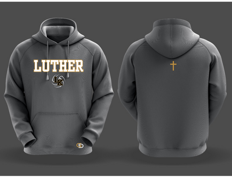 LUTHER VOLLEYBALL HOODIE Gameday Supply llc