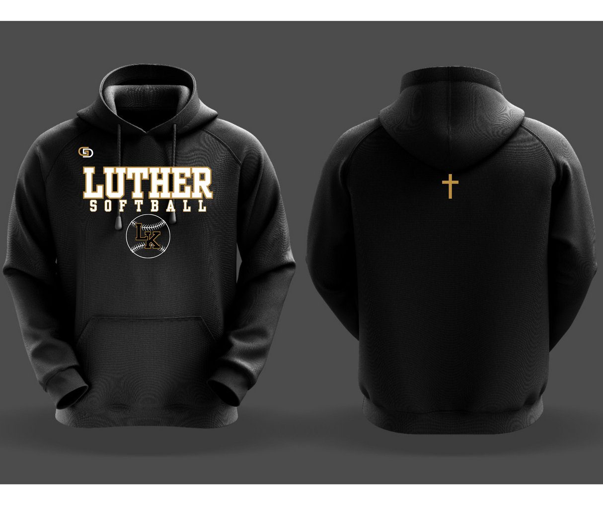 LUTHER BASEBALL/SOFTBALL HOODIE Gameday Supply llc