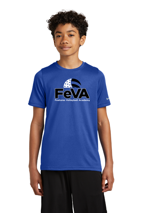 FeVA LOGO Youth poly tee (NIKE) Gameday Supply llc