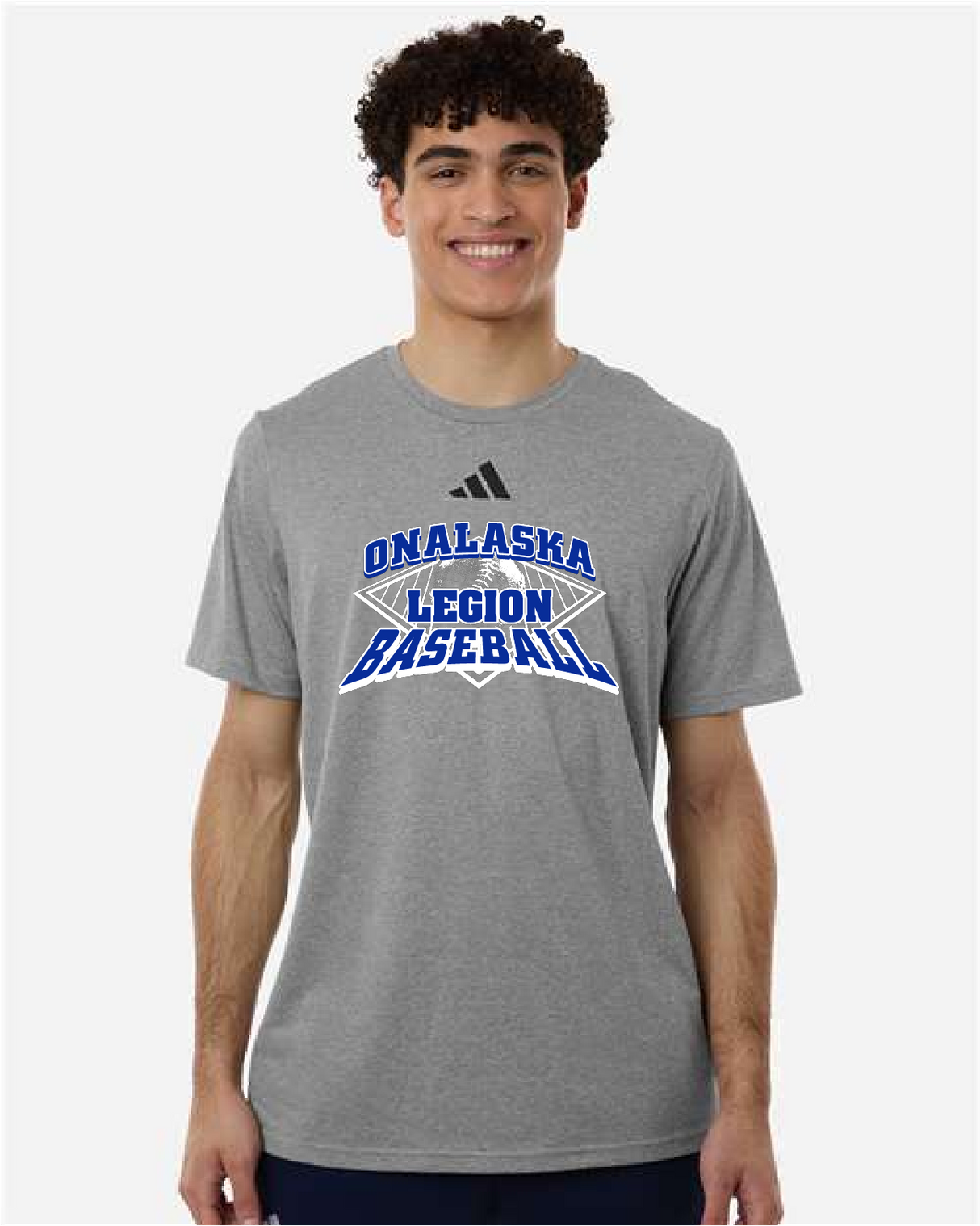 ONALASKA LEGION BASEBALL ADIDAS MENS PREGAME SHORT SLEEVE