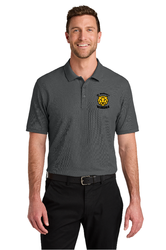 ST MATTHEWS POLY BLEND POLO (PORT AUTHORITY) Gameday Supply llc