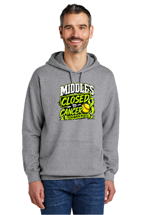 Tyler Harris "Middles Closed to Cancer" Hoodies