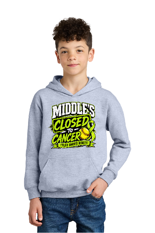 Tyler Harris "Middles Closed to Cancer" Hoodies