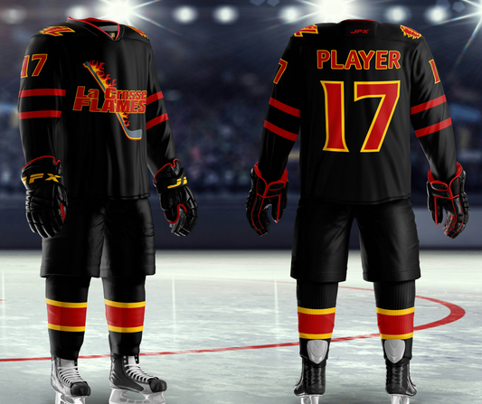 La Crosse Flames Hockey Jersey- Jersey FX