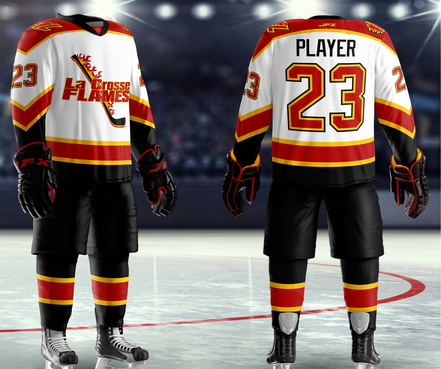 La Crosse Flames Hockey Jersey- Jersey FX