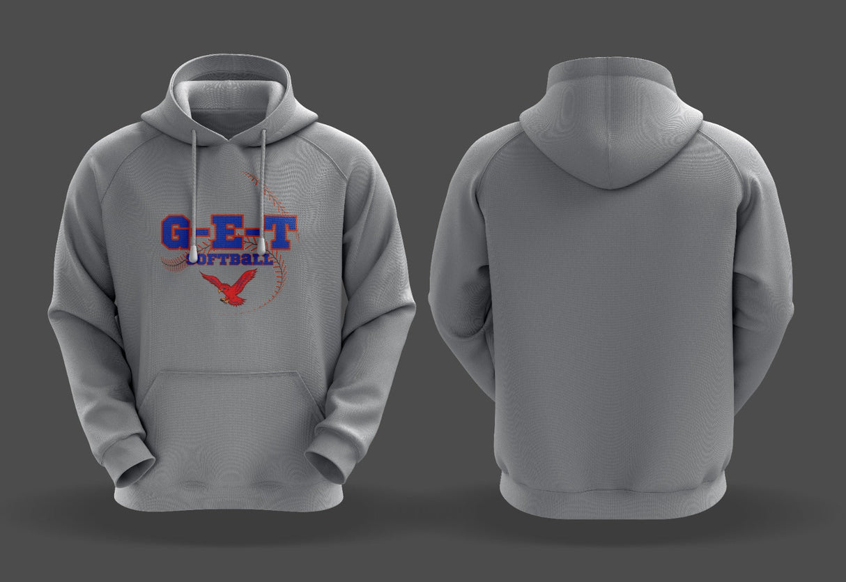 G-E-T RED HAWKS HOODIE Gameday Supply llc