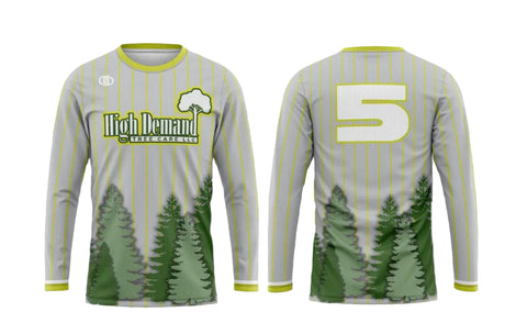 High Demand long sleeve jersey – custom team jersey by Gameday Supply