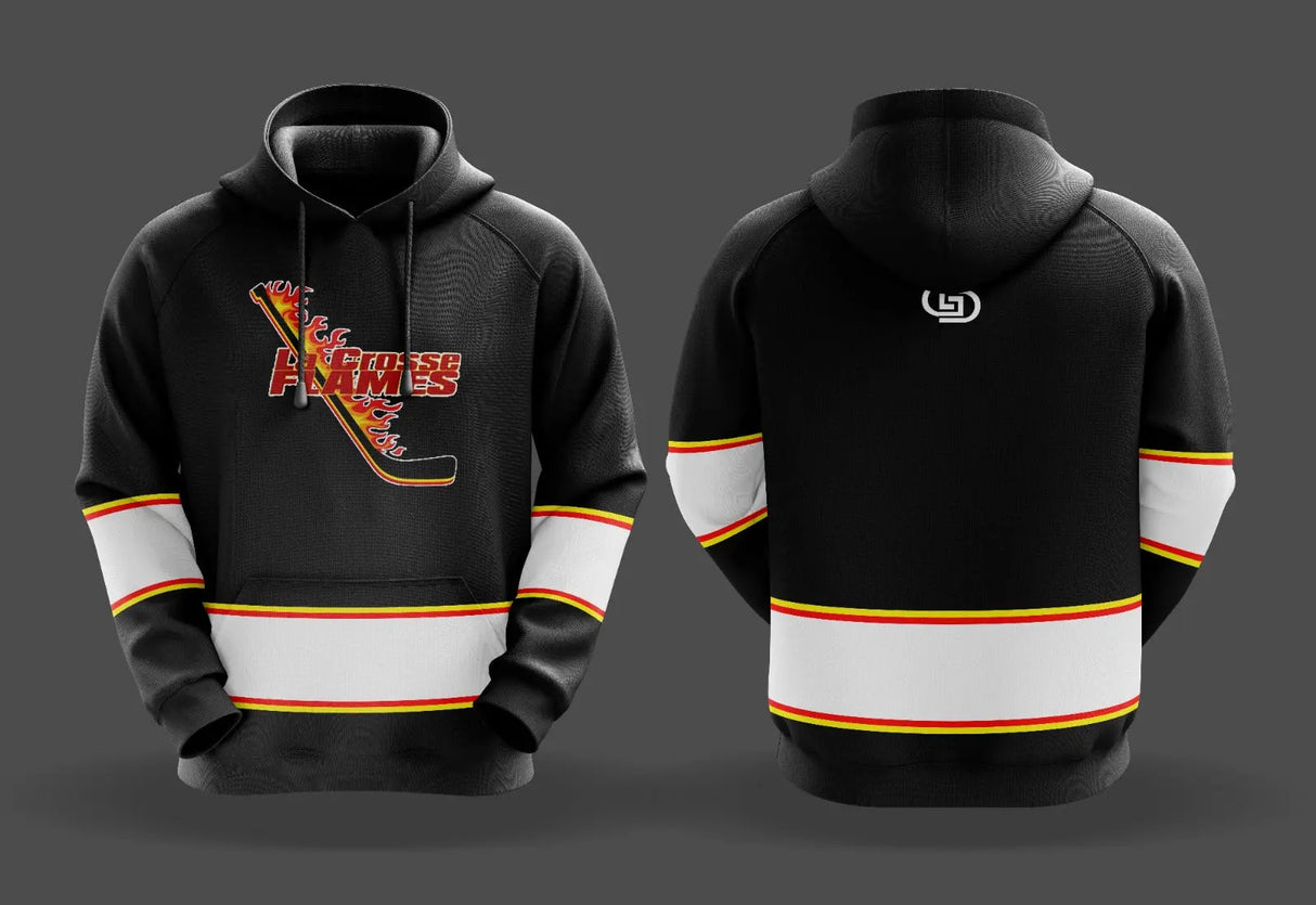 LA CROSSE FLAMES HOCKEY HOODIE Gameday Supply llc
