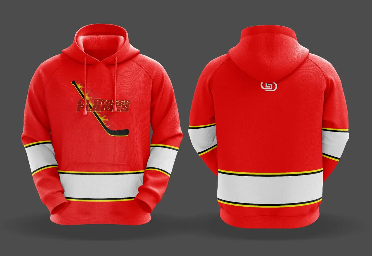 LA CROSSE FLAMES HOCKEY HOODIE Gameday Supply llc